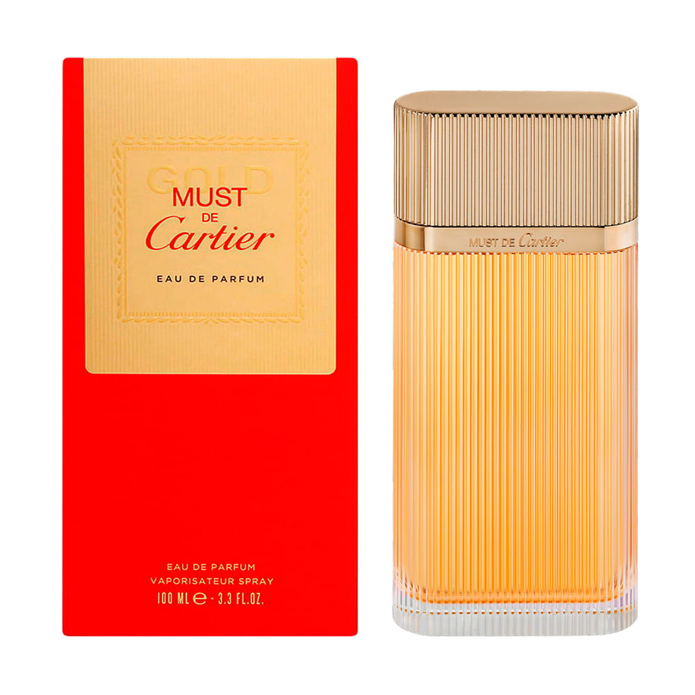 Perfume Feminino Cartier Must Gold Eau De Parfum 100ml beautyglam